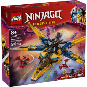 LEGO NINJAGO 71833 Ras i burzowy superodrzutowiec Arina